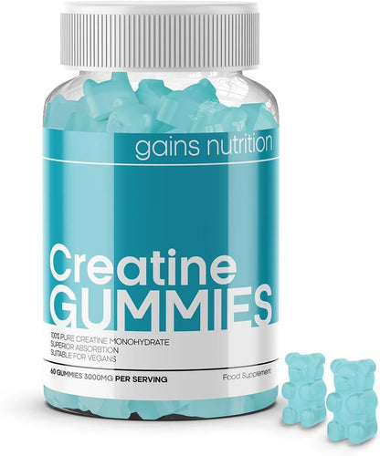 GN Creatine Gummies | 60 Chewable Creatine Gummies for Men & Women - 3000Mg Creatine-Monohydrate per Serving | Berry Flavour, Non-Gmo & Suitable for Vegans & Vegetarians